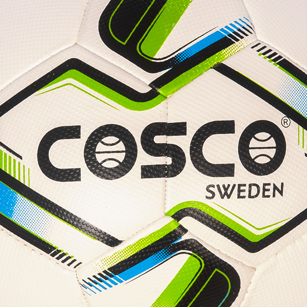 Cosco Sweden S-5 P.U. LEATHER, MACHINE STITCHED Football | KIBI Sports - crop-closeup