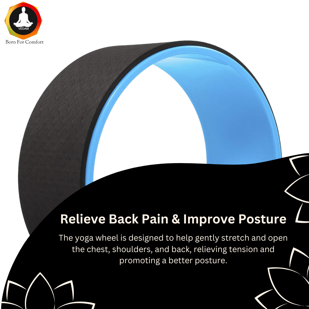 Vedam Yoga Wheel 13 x 5.5 in (Black/Sky)