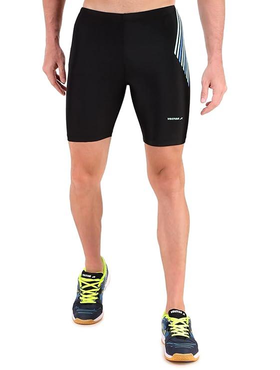 VECTOR X OMS-266 Unisex Solid Compression Half Bottom Shorts