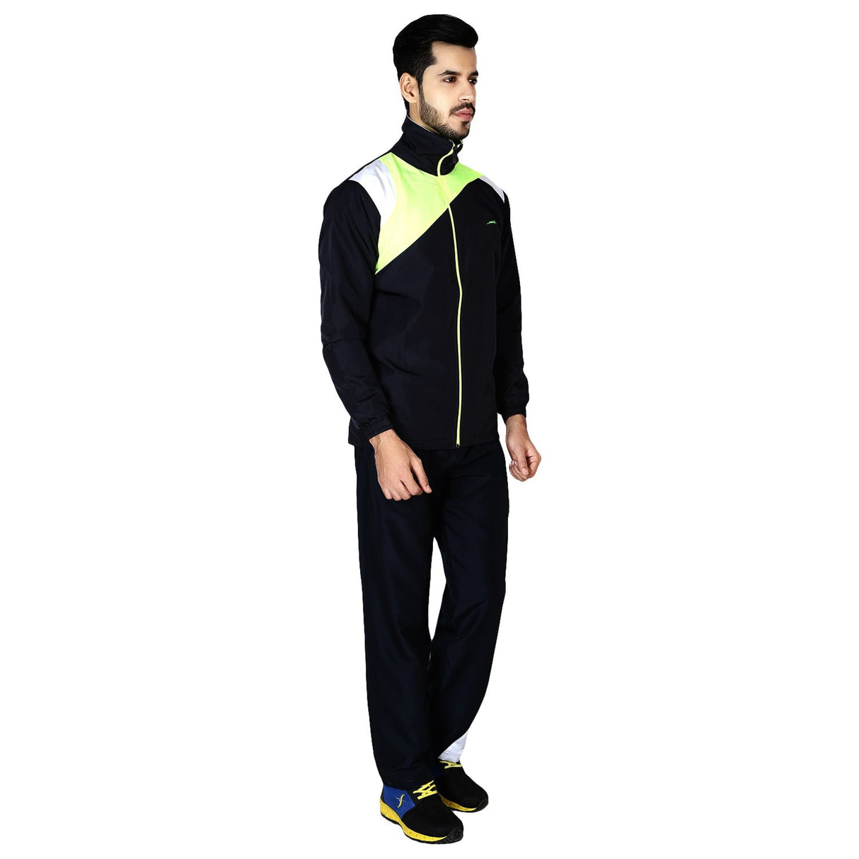 STAG GLOBAL Men's Tracksuit (Model : Platinum/ Navy Blue)