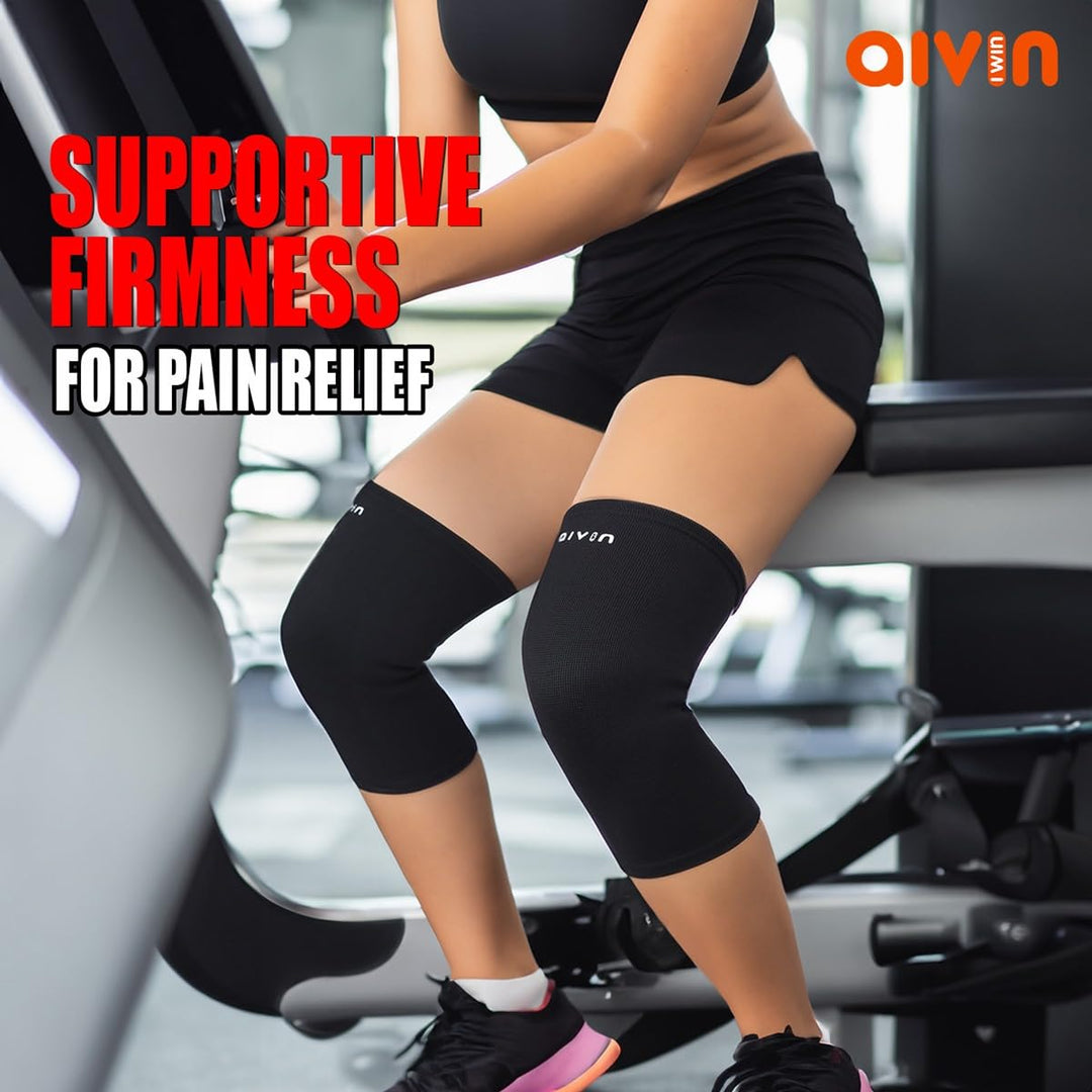 AIVIN Shadow Knee Support For Men&Women Knee Caps For Women Knee Cap For Men Knee Brace For Knee Pain Relief Products Knee Pad Leg Sleeves For Men Gym Squats Knee Belt Knee Support (L)