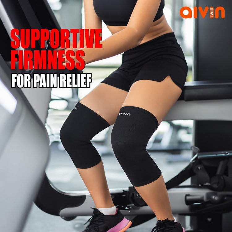 AIVIN Shadow Knee Support For Men&Women Knee Caps For Women Knee Cap For Men Knee Brace For Knee Pain Relief Products Knee Pad Leg Sleeves For Men Gym Squats Knee Belt Knee Support (L)