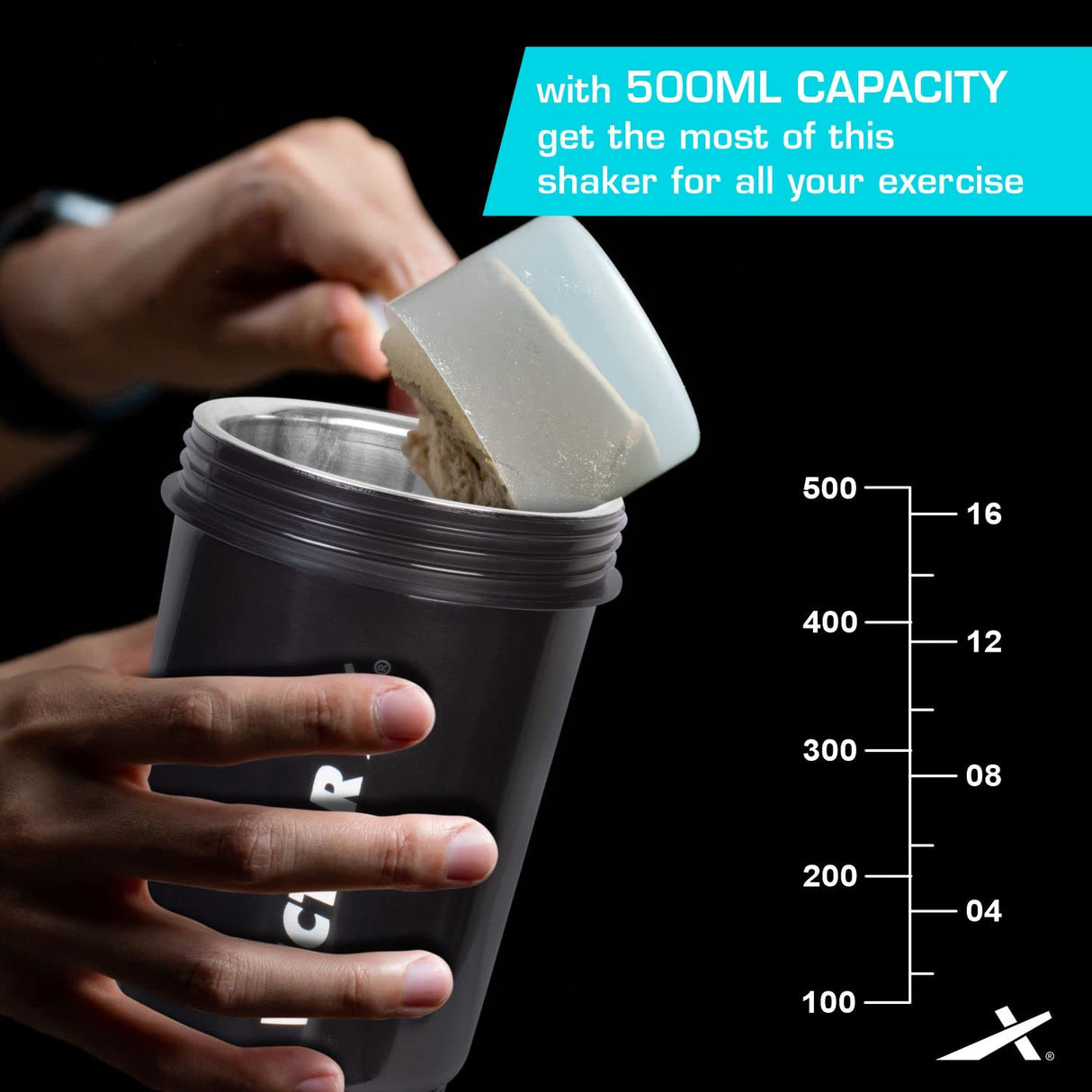 Vector X Thunder Steel Shaker Bottle For Protein Shake With Material Grade 0.5 Non Toxic 500 ml Shaker