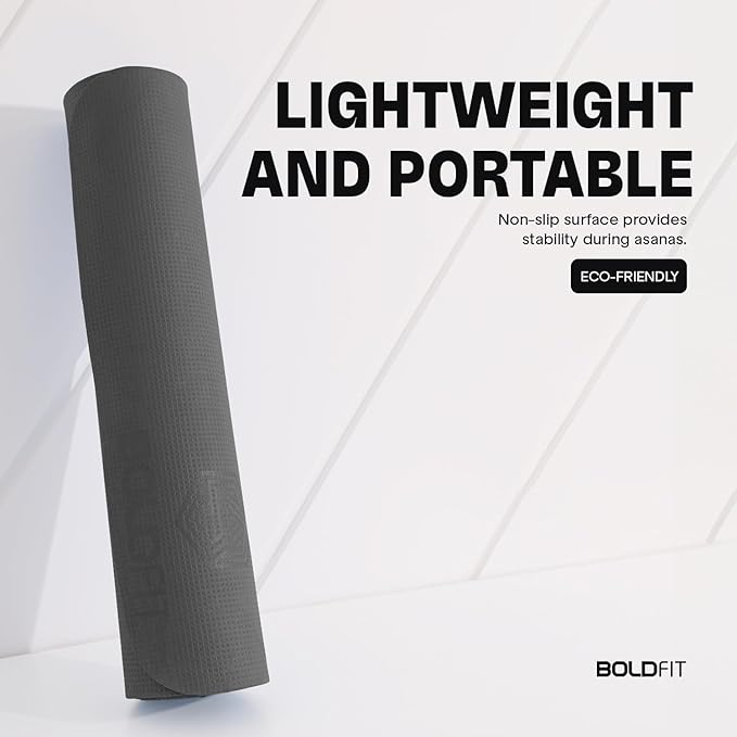 Boldfit Yoga Mat 4 mm & 6 mm Gym Mats - Green Pack Of 3 | Kibi Sports Boldfit