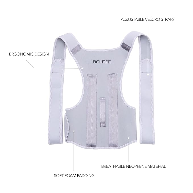 Boldfit Posture Corrector Back Support | Kibi Sports Boldfit