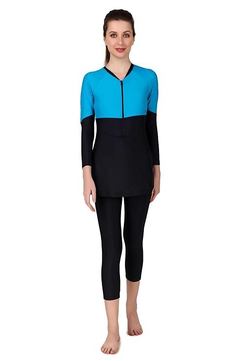VIVA SWIMMING OWSD-333 Female 3/4 Swim Dress I Womens Swimming Costume I Swimwear for Women I One-Piece Swimsuits I Swimsuit for Women