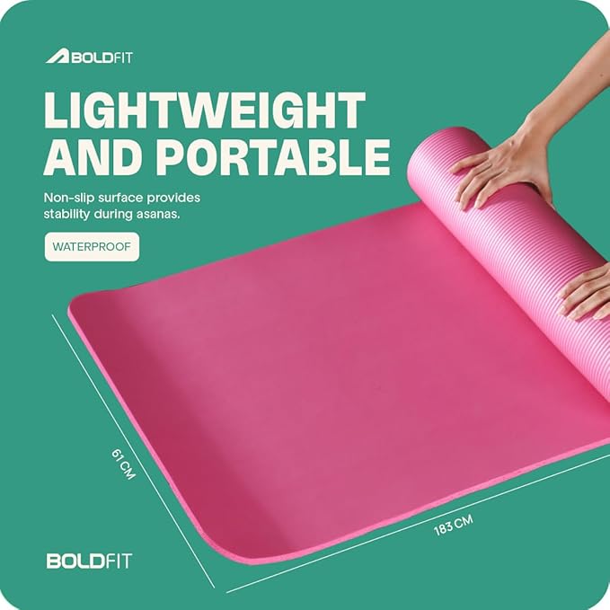 Boldfit Yoga Mat 10 mm Gym Mats | Kibi Sports Boldfit