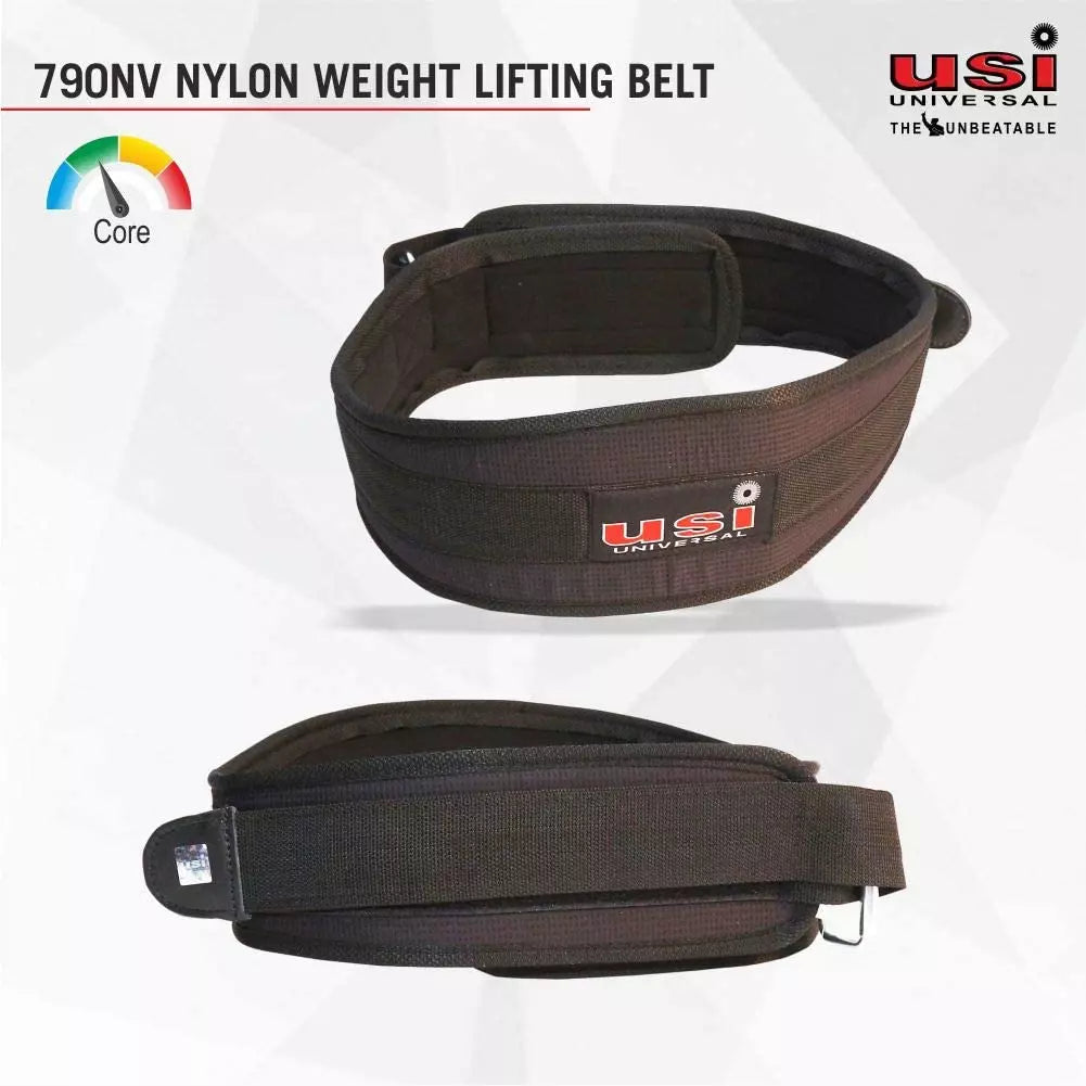 Nylon Velcro Weight Lifting Belt - 790NV USI | Kibi Sports
