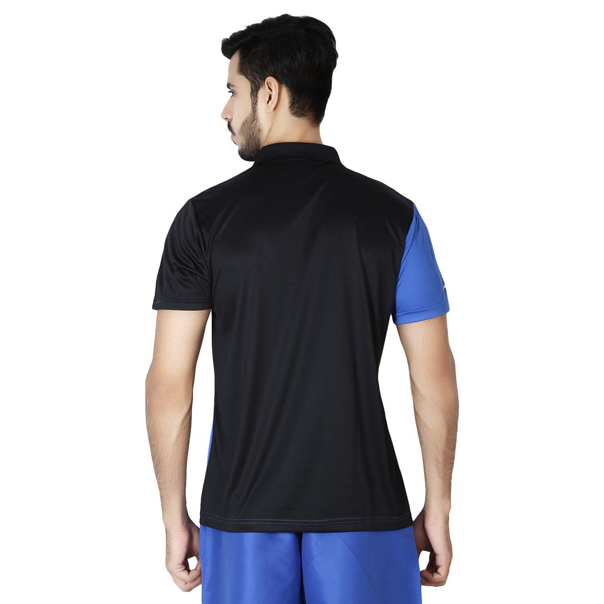 STAG GLOBAL Shell Royal Blue Men's Athletic Fit Polo T-Shirt | Solid Sportswear for Active & Casual Use
