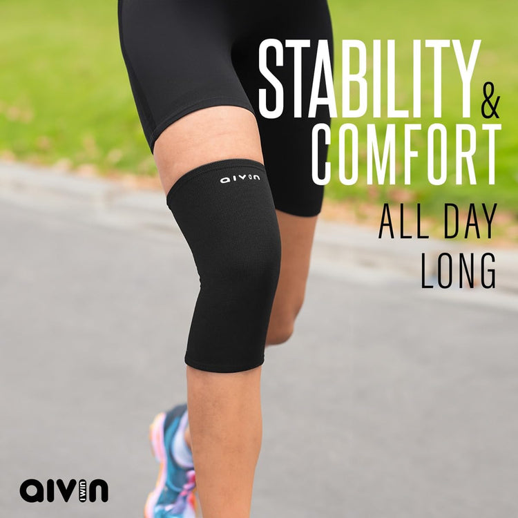AIVIN Shadow Knee Support For Men&Women Knee Caps For Women Knee Cap For Men Knee Brace For Knee Pain Relief Products Knee Pad Leg Sleeves For Men Gym Squats Knee Belt Knee Support (L)