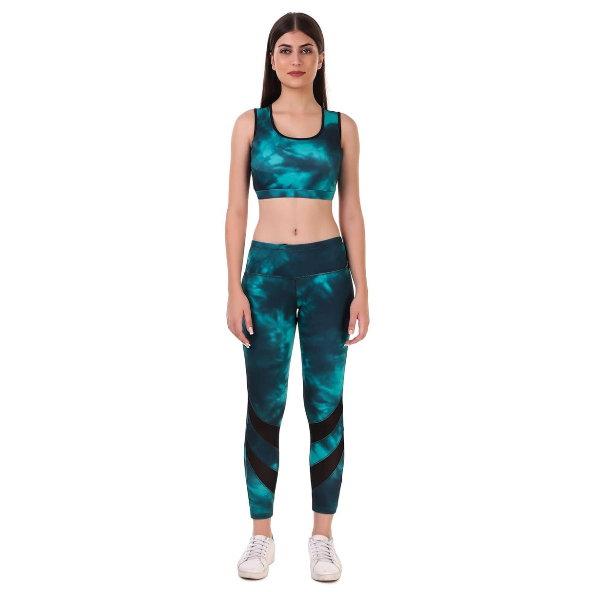 VECTOR X OSB-316 WOMEN'S SUBLIMATION PATTERN SPORTS BRA WITH LEGGING SET FOR PRACTICING YOGA & GYM FITNESS