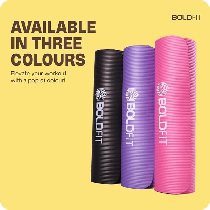 Boldfit Yoga Mat 10 mm Gym Mats | Kibi Sports Boldfit