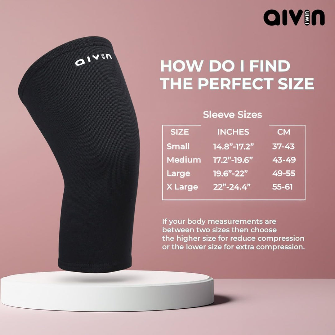 AIVIN Shadow Knee Support For Men&Women Knee Caps For Women Knee Cap For Men Knee Brace For Knee Pain Relief Products Knee Pad Leg Sleeves For Men Gym Squats Knee Belt Knee Support (L)