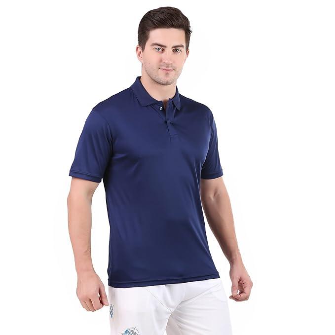 Vector X OMT-247 Men's Solid Sports Polo Coller Neck T- shirt