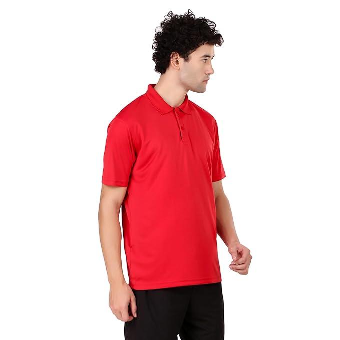 Vector X OMT-247 Men's Solid Sports Polo Coller Neck T- shirt
