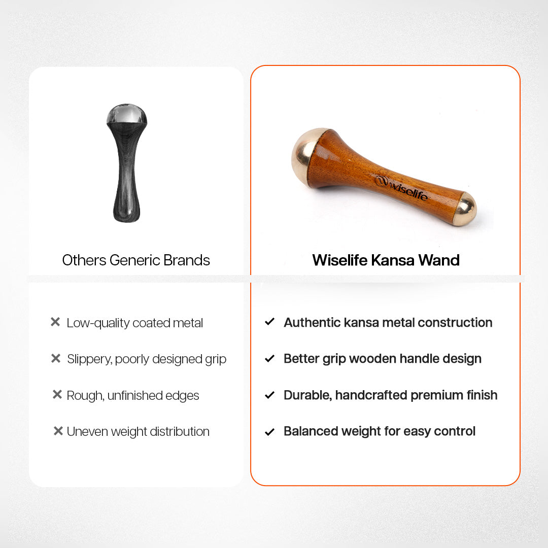Kansa Wand Massager for face,Body & Foot
