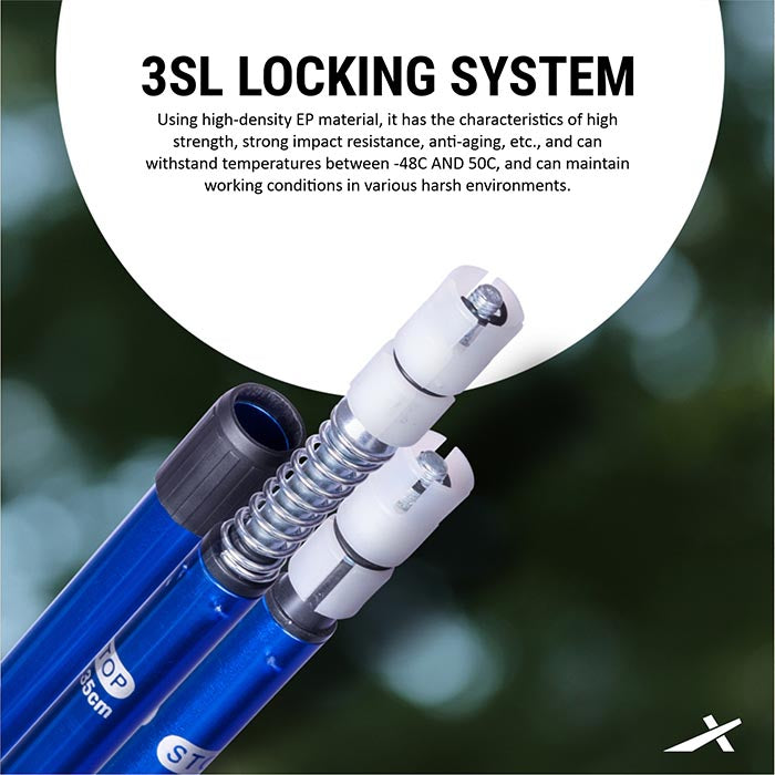 Vector X Trekking Poles Shock Absorbing Adjustable Hiking or Walking Sticks for Hiking Collapsible Strong,Lightweight Walking Pole, All Terrain Accessories and Carry Bag