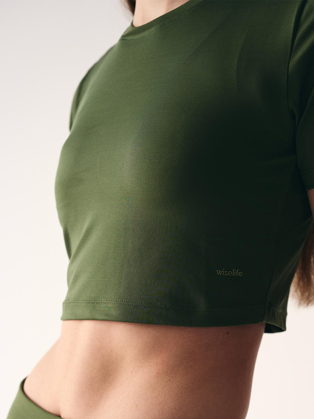 Active Crop Top (Olive green)