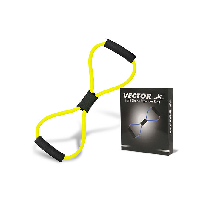 Vector X Resistance Bands, Figure 8 Exercise Bands Thermoplastic Elastomer Rubber (TPER) Material for Stretching Arms, Chest Expander, Yoga Gym Fitness Pulling Rope|Toning Tube|Gym Exercise for Equipment for Home Workout|Ideal for Men & Women
