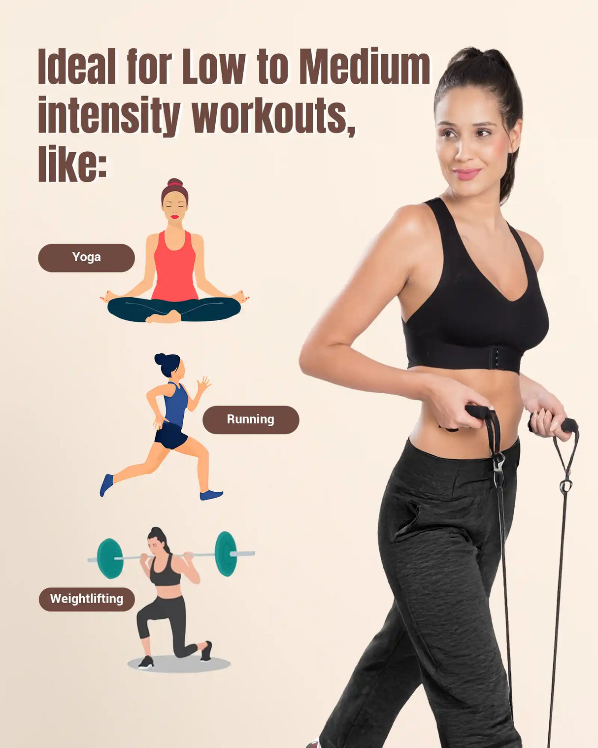 Tweens Invisi-Fit Cotton Bonded Seamless Padded Sports Bra for Girls - Invisible Support & Comfort