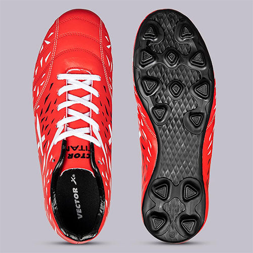 Vector X Combo Titan Football Shoes with Socks & Shinguard Football Shoes for Men