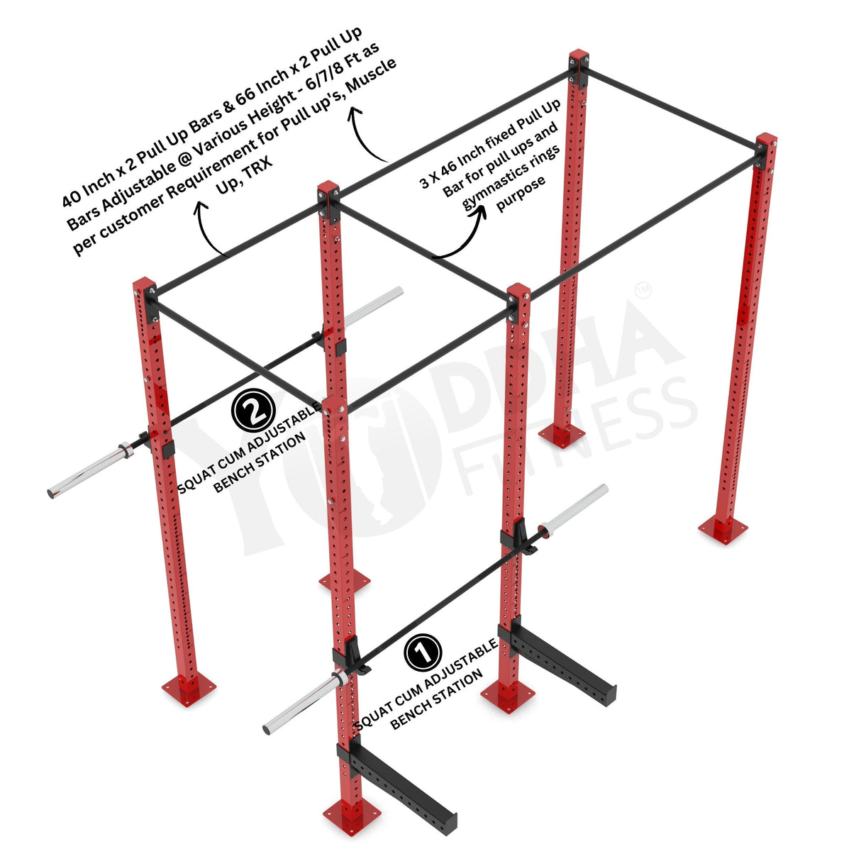 Freestanding CrossFit Rig - 10 Ft