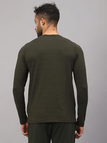 Vector X Mens Full Sleeve Round Neck Jersey/ t-shirt For Fitness Training (Silver, XXL)