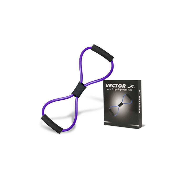 Vector X Resistance Bands, Figure 8 Exercise Bands Thermoplastic Elastomer Rubber (TPER) Material for Stretching Arms, Chest Expander, Yoga Gym Fitness Pulling Rope|Toning Tube|Gym Exercise for Equipment for Home Workout|Ideal for Men & Women