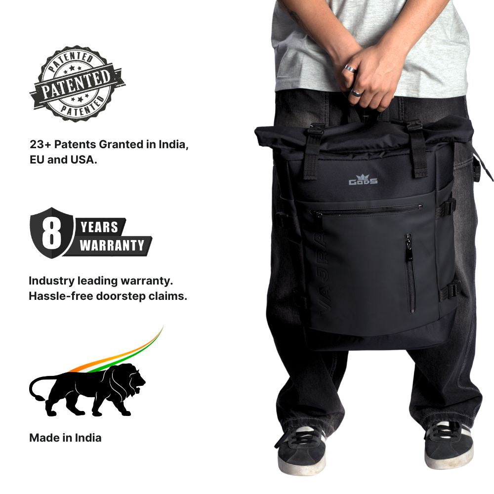 VAJRA - 25 ltrs- All terrain roll-top rucksack and laptop backpack