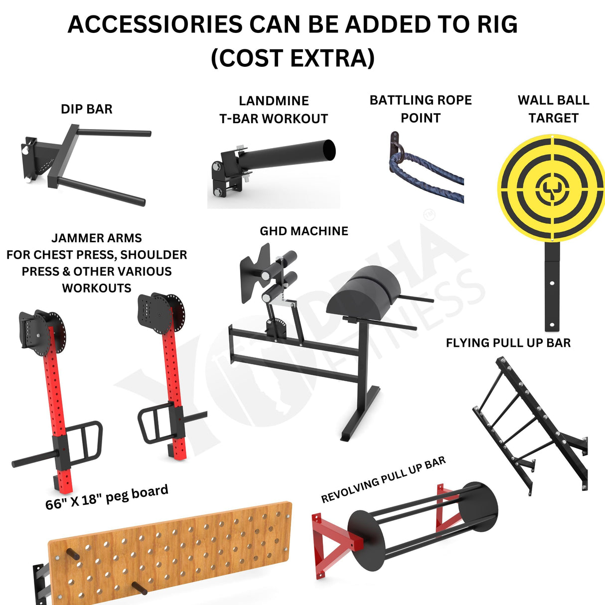 Wall Mounted CrossFit Rig - 20 Ft with Monkey Bar