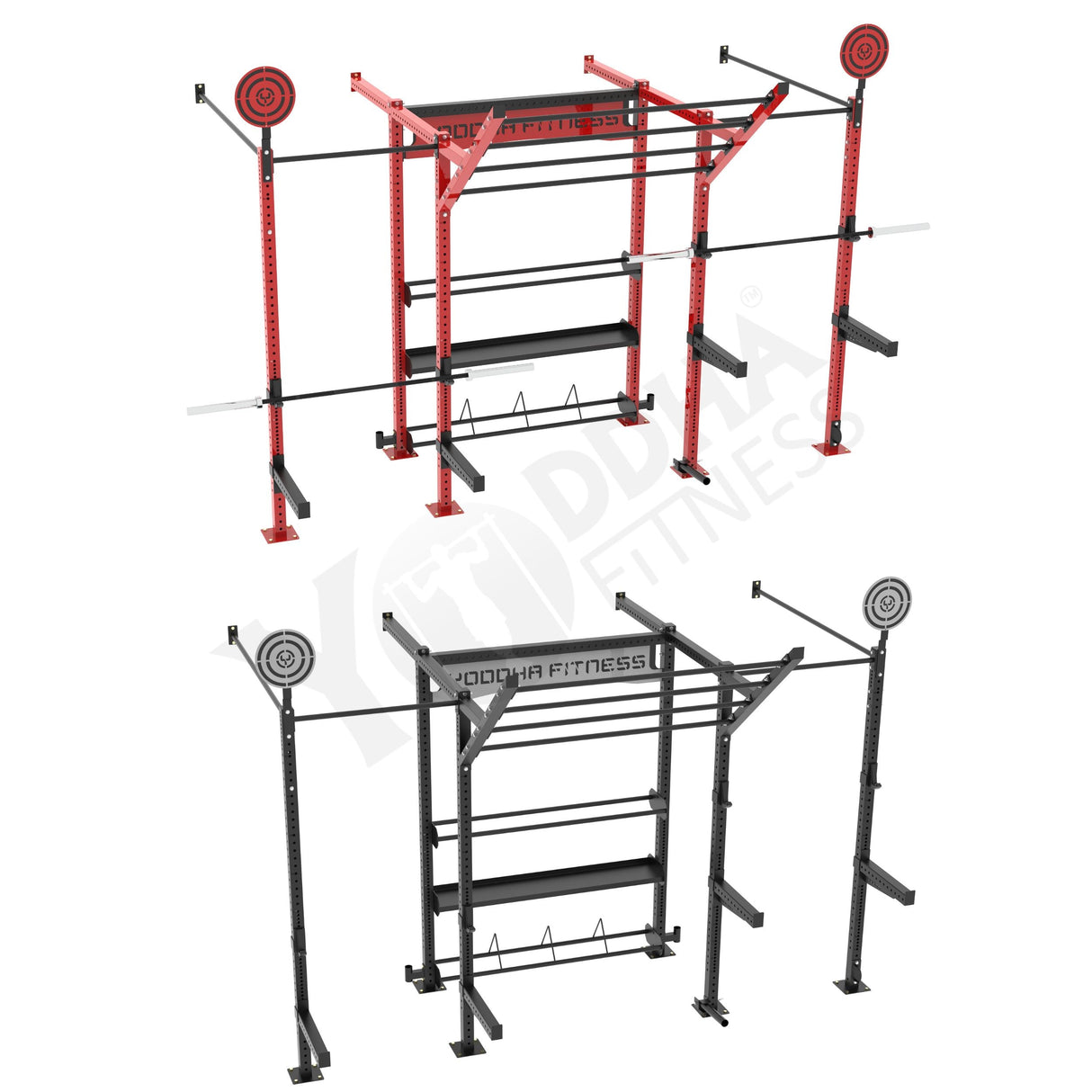 Wall Mounted CrossFit Rig - 14 FT With Storage