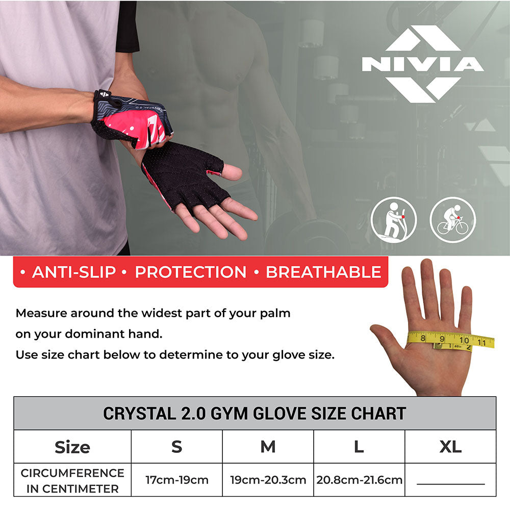Nivia Crystal 2.0 Gym Gloves