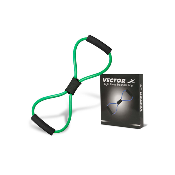 Vector X Resistance Bands, Figure 8 Exercise Bands Thermoplastic Elastomer Rubber (TPER) Material for Stretching Arms, Chest Expander, Yoga Gym Fitness Pulling Rope|Toning Tube|Gym Exercise for Equipment for Home Workout|Ideal for Men & Women