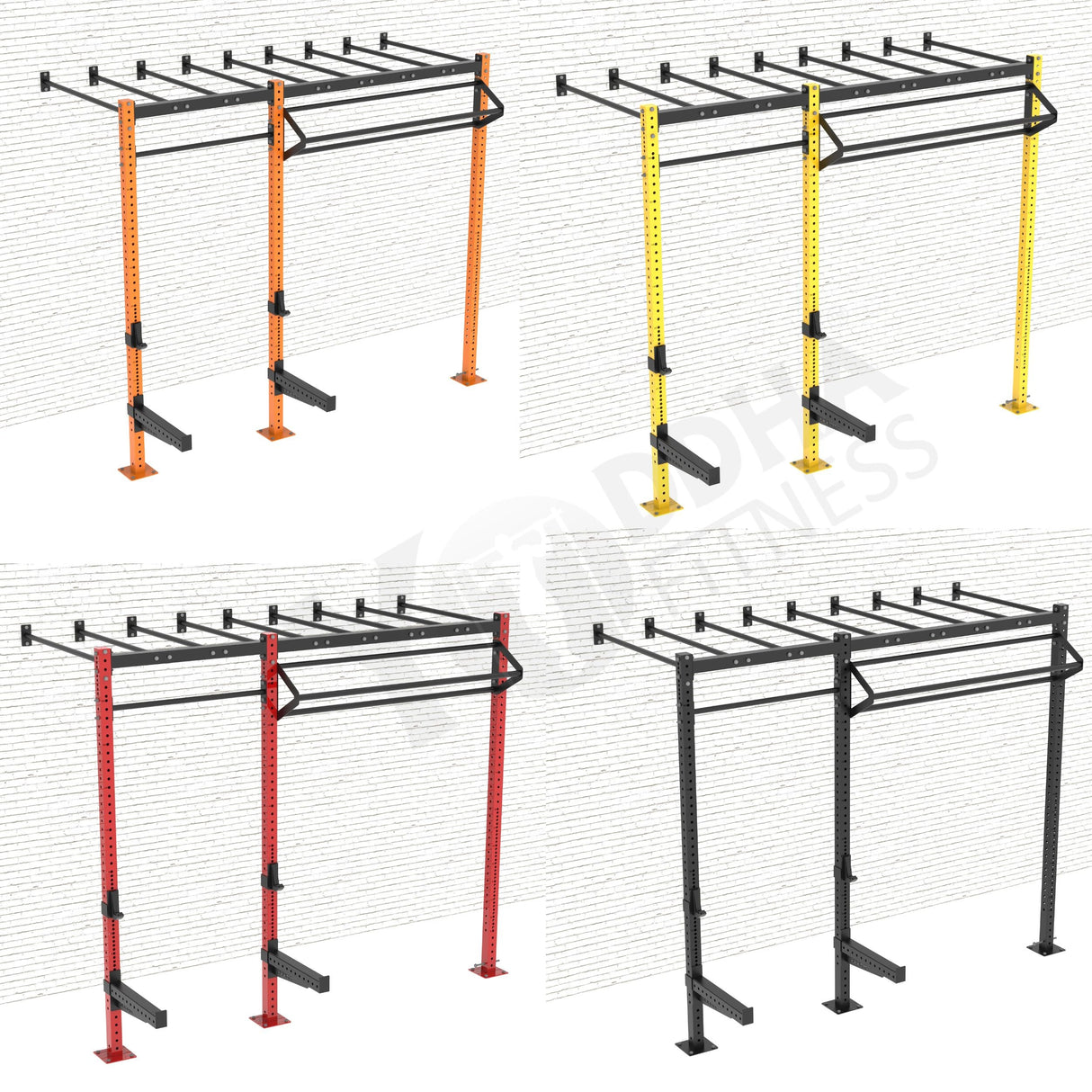 Wall Mounted CrossFit Rig - 10 Ft with Monkey Bar