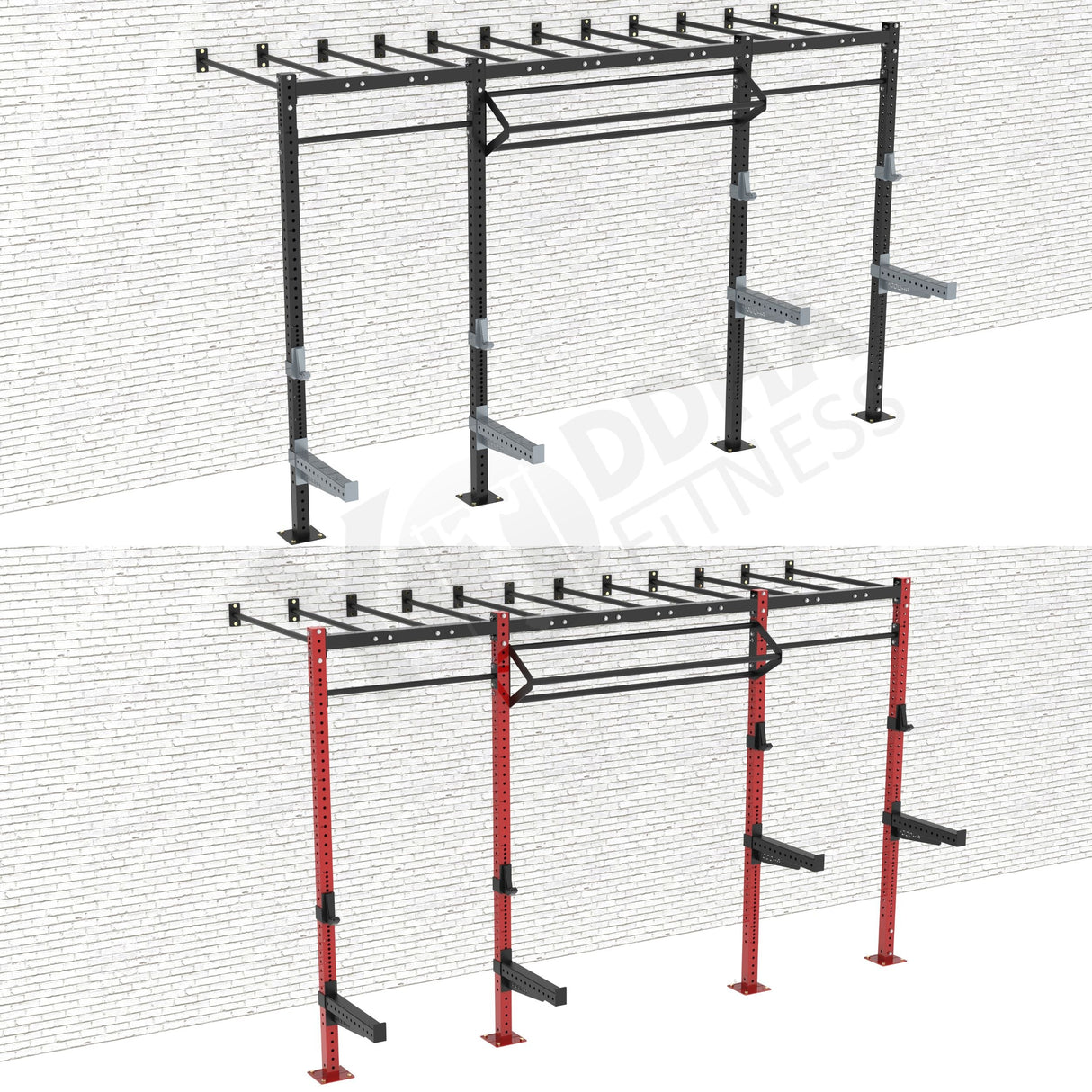 Wall Mounted CrossFit Rig - 14 Ft with Monkey Bar