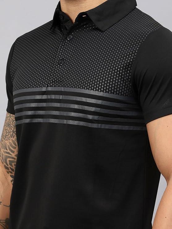 VECTOR X OMT-258 Men's Water Printed Polo T-Shirt