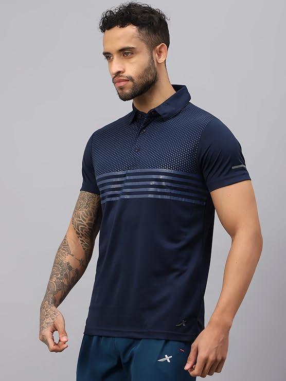 VECTOR X OMT-258 Men's Water Printed Polo T-Shirt
