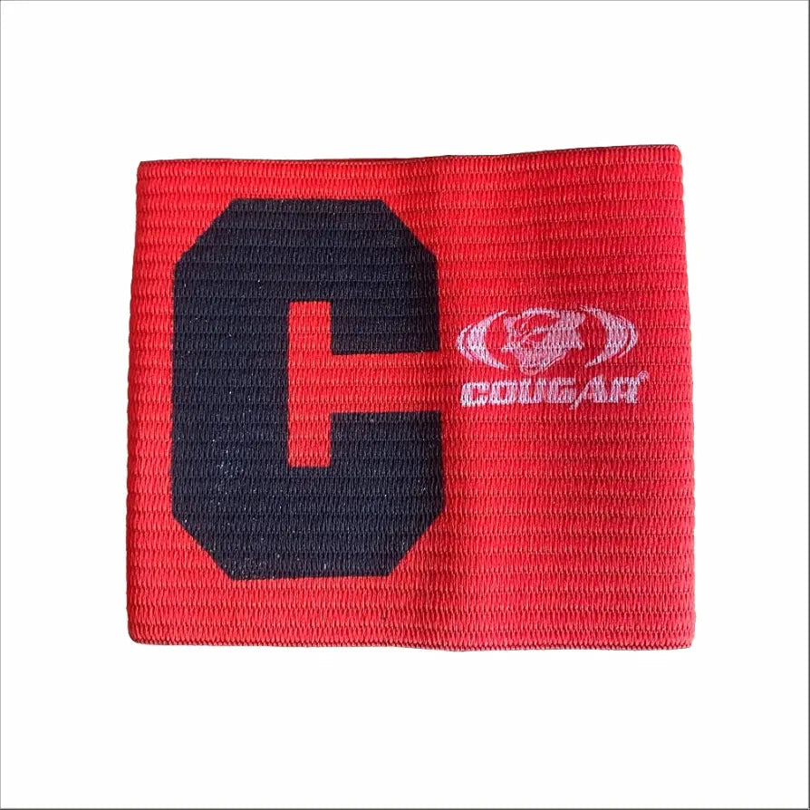 COUGAR Captain Armband, C-Mark Armband Adjustable Sports Armband Football Training Captain Band Supplies| Set of 2 |