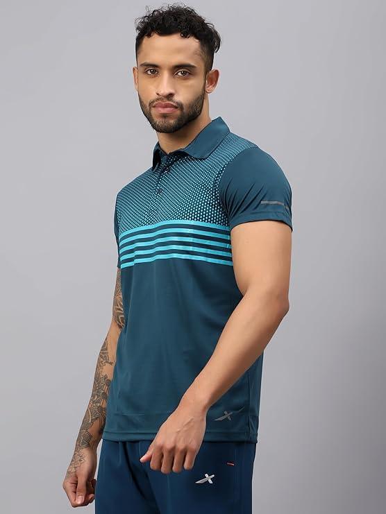 VECTOR X OMT-258 Men's Water Printed Polo T-Shirt
