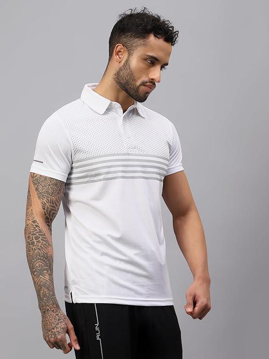 VECTOR X OMT-258 Men's Water Printed Polo T-Shirt