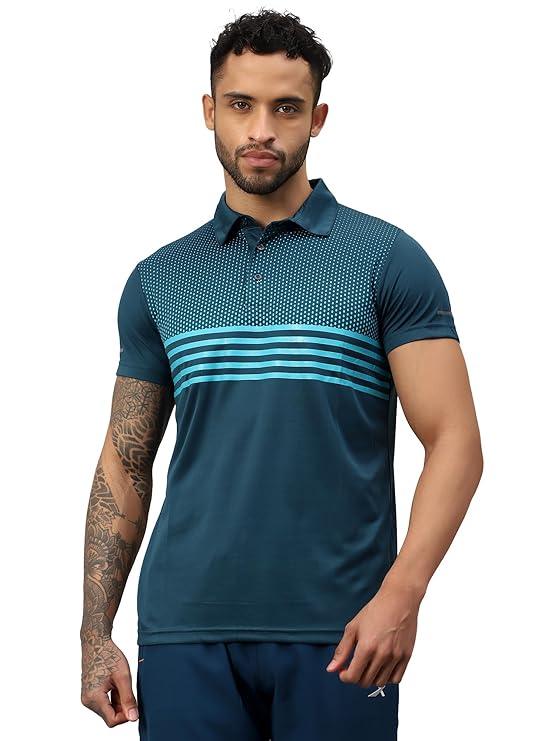 VECTOR X OMT-258 Men's Water Printed Polo T-Shirt