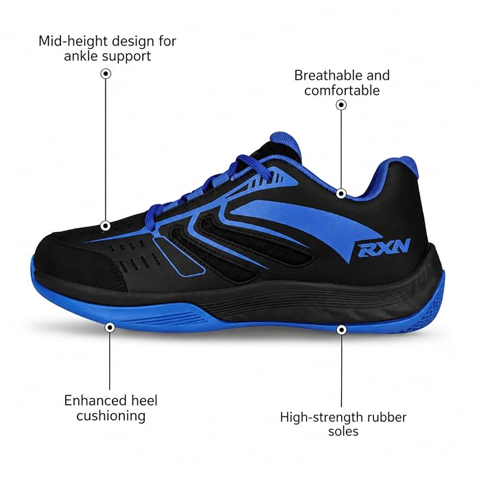 RXN Court Pro Non-Marking Shoes for Tennis, Pickleball & Badminton (NFS-02)