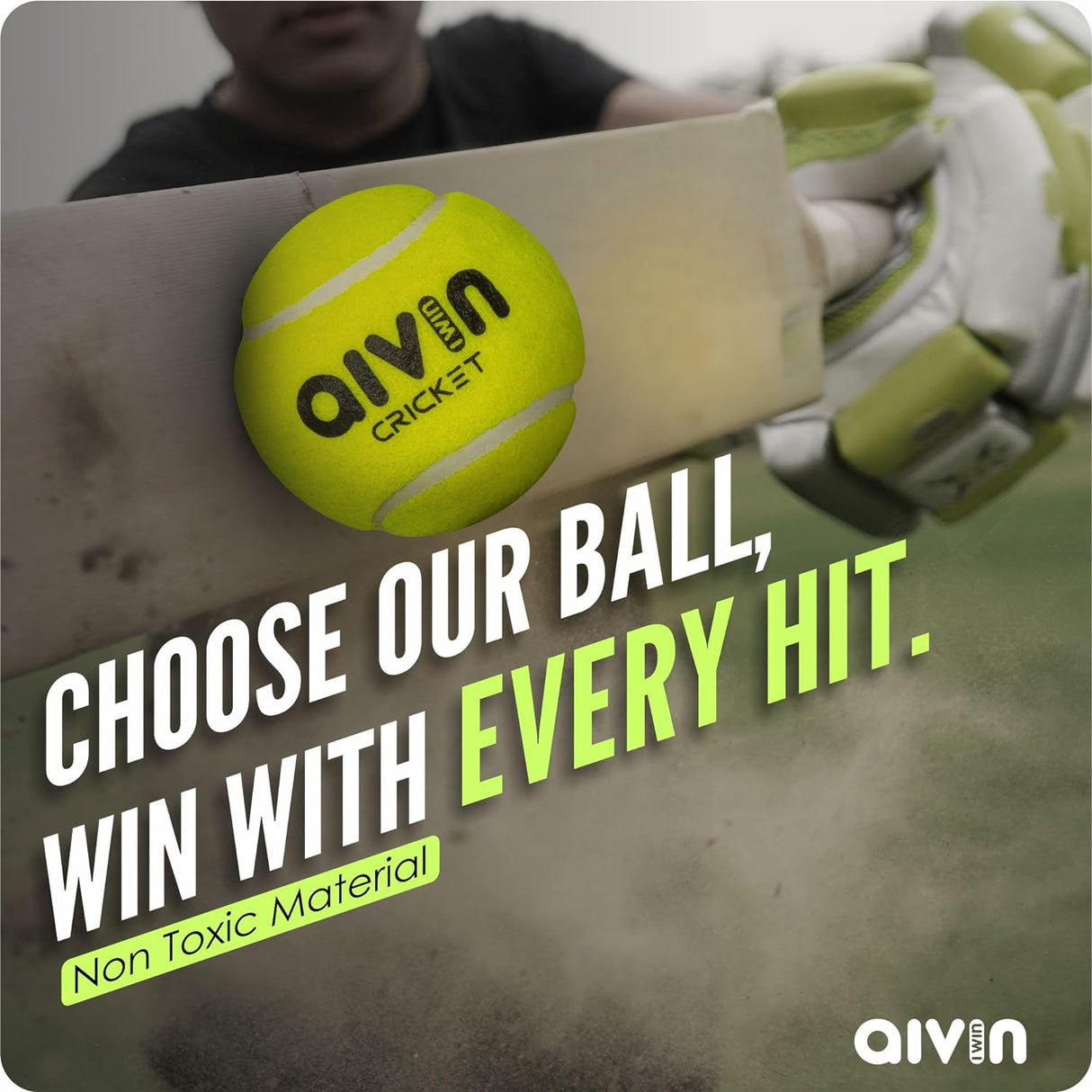 AIVIN Speed High Bounce Tennis Cricket Ball (1)