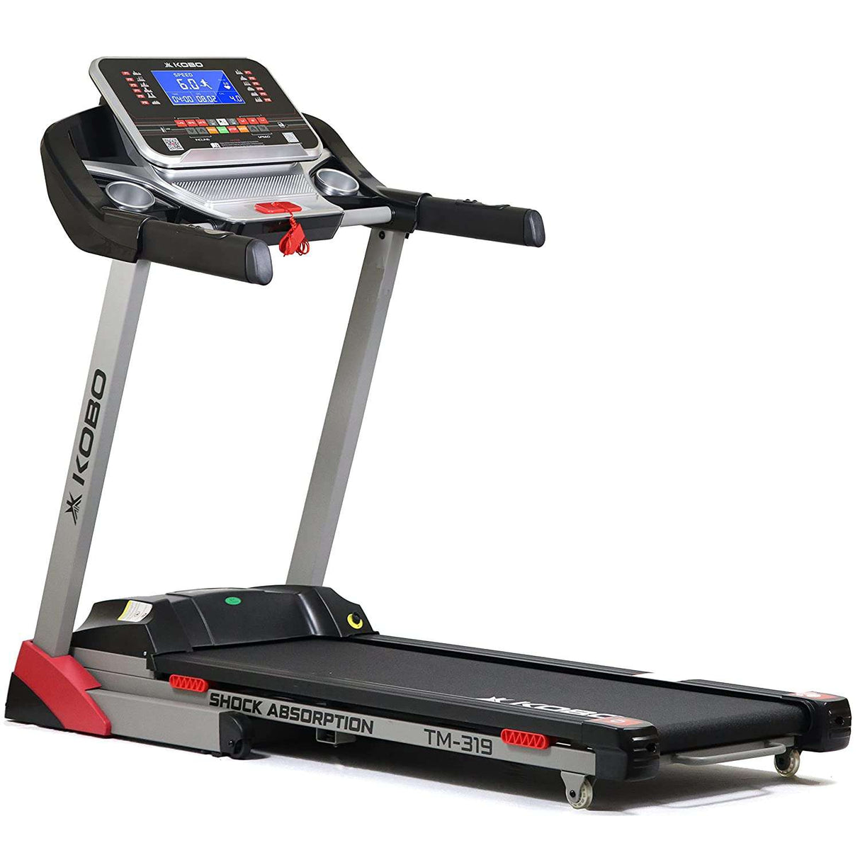 Kobo TM-319 3 HP – 6 HP Peak DC Motorised Treadmill for Home Use with Bluetooth Connectivity APP, Free Installation Assistance