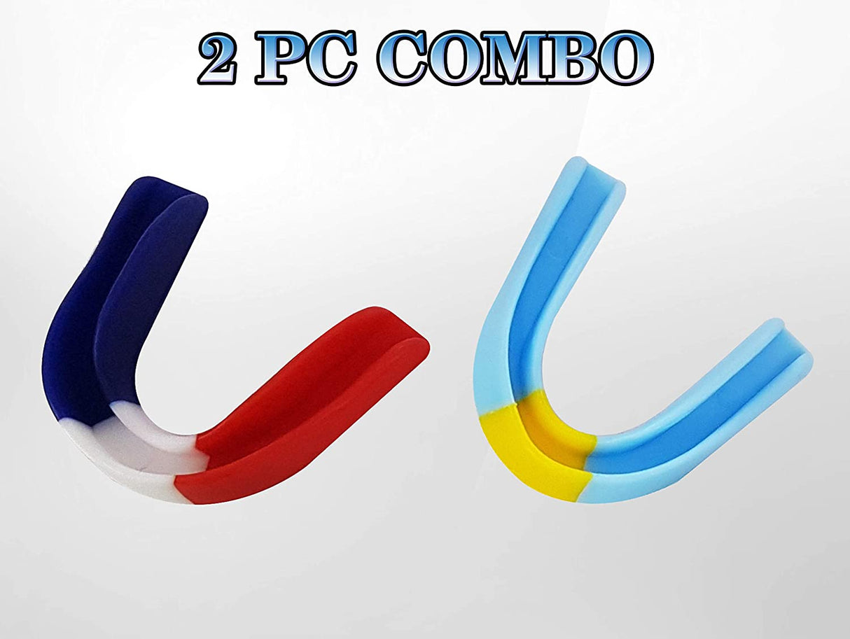 Synco Flavoured Mouth Guard/Gum Shield - for Boxing, Hockey, Judo, Karate Martial Arts and All Contact Sports| Set of 2 (Pack of 2)