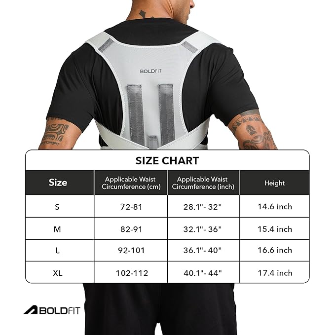 Boldfit Posture Corrector Back Support | Kibi Sports Boldfit