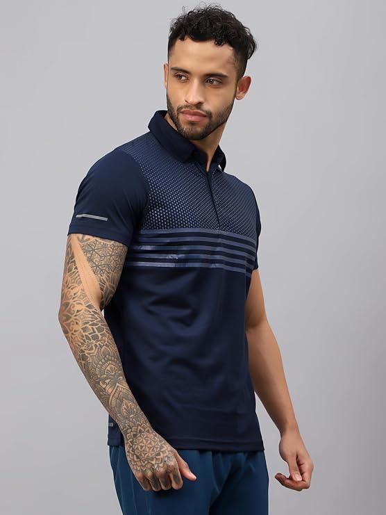 VECTOR X OMT-258 Men's Water Printed Polo T-Shirt