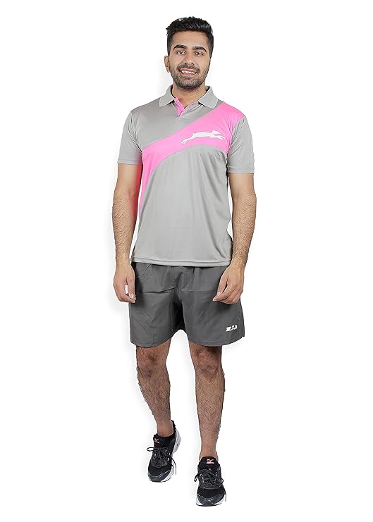 STAG GLOBAL Aim Men's Athletic Fit Polo T-Shirt | Solid Sportswear for Active & Casual Use