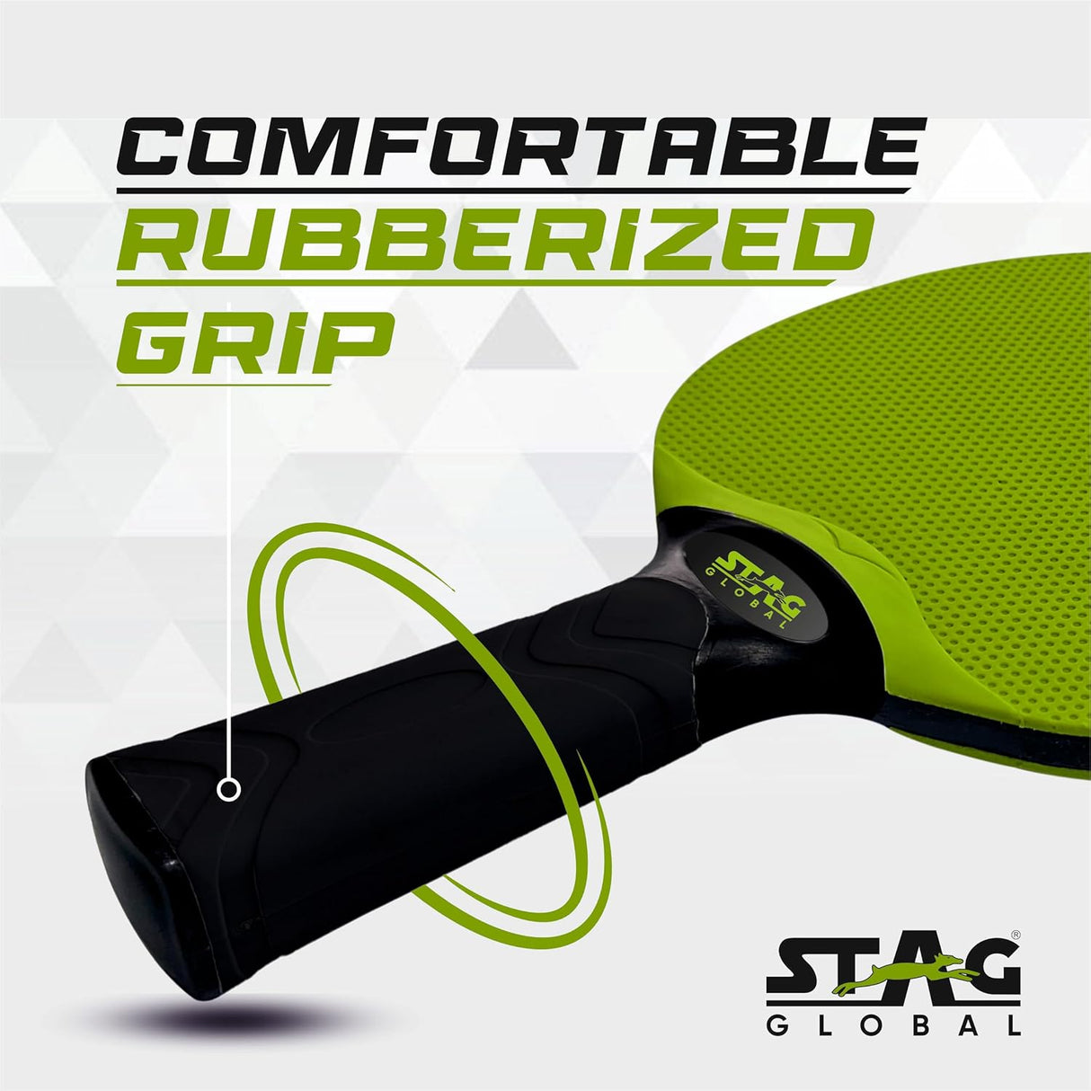 STAG Global Dura Blade TT Playset with 2 Racquets & 3 Table Tennis Balls