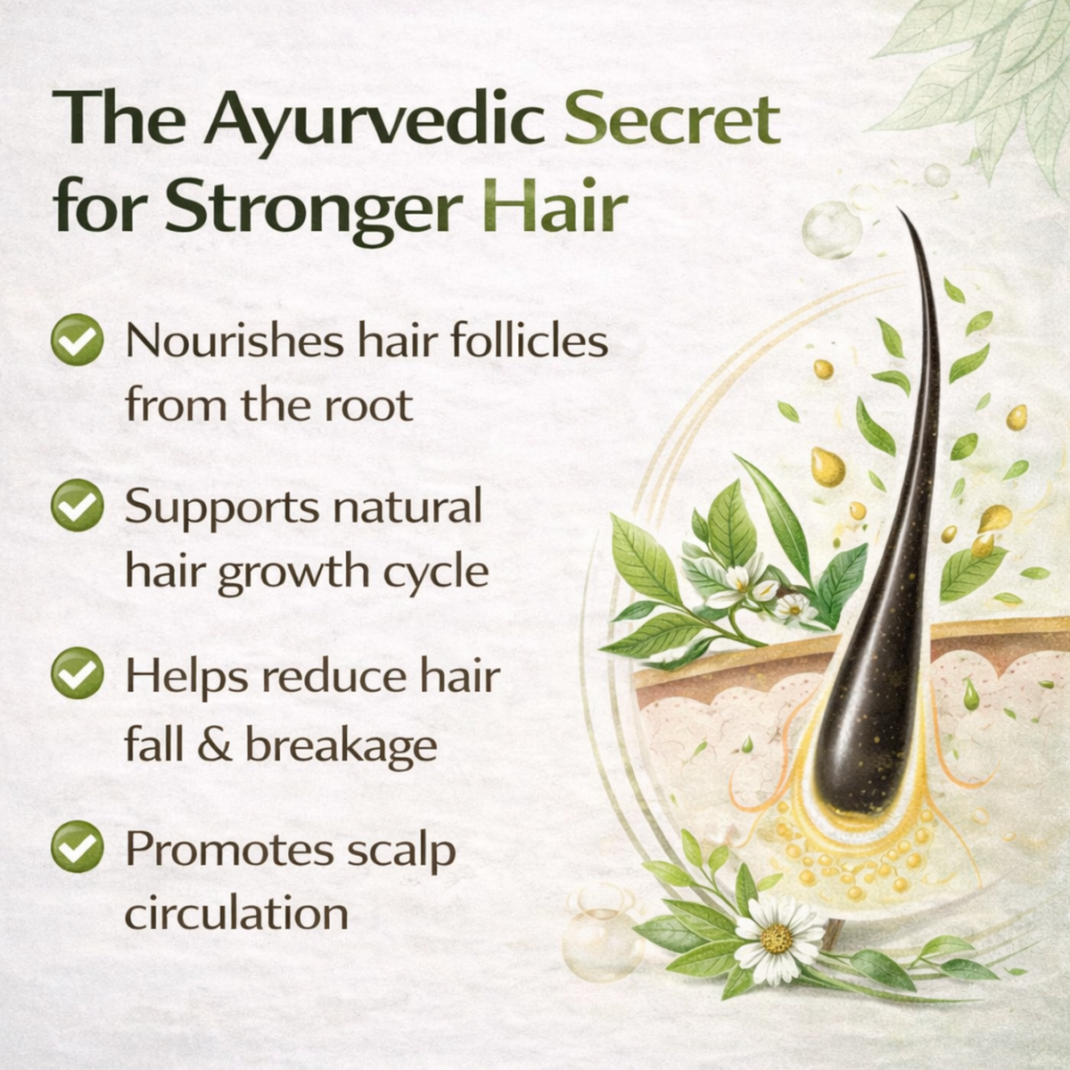 Bhringraj Powder Herbal Hair Care Powder for Growth & Scalp Health